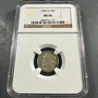 1956-D 10C SILVER Roosevelt Dime, NGC MS66 (89287)