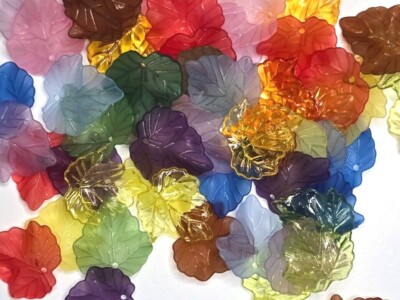 Leaf Jewelry Making Beaded Craft Gift DIY Beads