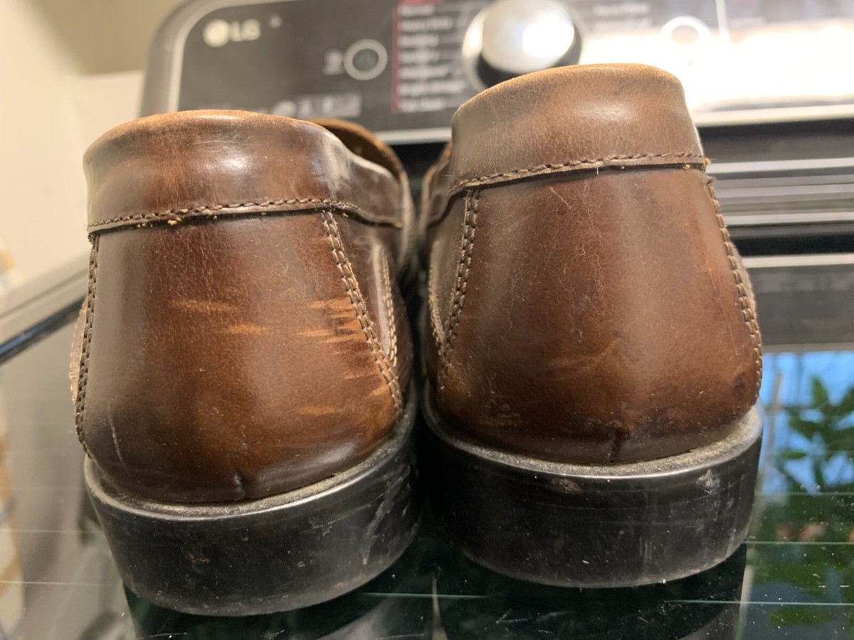 Bass Weejuns Clive Tassel Loafers Brown Leather Shoes Men