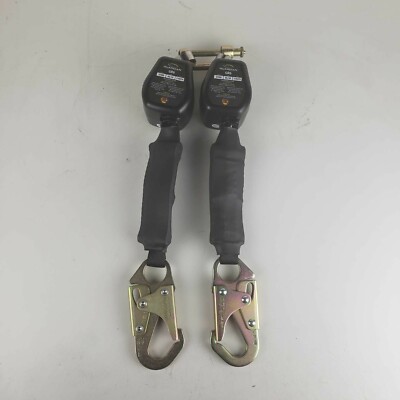 Guardian 32004 GR6 Dual Leg Self Retracting Lifeline with Steel Snap Hook