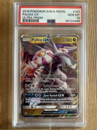 Pokémon TCG Palkia GX Ultra Prism 101/156 Holo Ultra Rare PSA 10