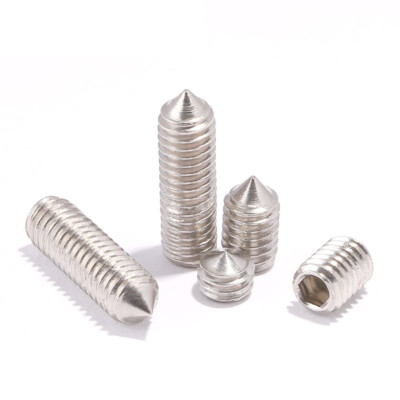 8mm A2 STAINLESS STEEL CONE POINT GRUB SCREWS HEX SOCKET SET SCREW DIN914 10pcs M8 8mm A2 STAINLESS STEEL CONE POINT GRUB SCREWS HEX SOCKET SET SCREW DIN914 10pcs M8