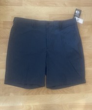 New PGA Tour Stretch Active Waistband Mens Shorts Deep Navy Heather Size 40