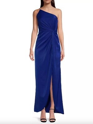 liv foster dresses Madison Crepe Long Dress Made With A Blend Of Triacetate And Polyester Liv Foster Charmeuse One Shoulder