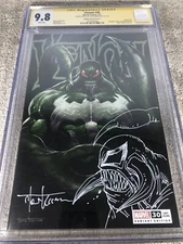 Venom 30 CGC 9.8 SS Kirkham Original art Remark sketch Variant 1/21