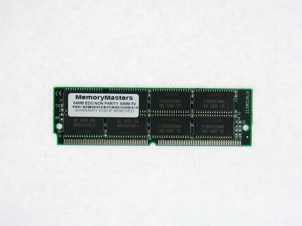 64MB EDO MEMORY NON-PARITY 60NS SIMM 72-PIN 5V 16X32 - Image 2 of 2
