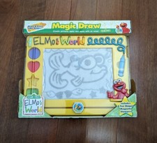 2000 Sesame Street Elmo's World Magic Draw Magnetic Drawing Writing Toy NEW NIP