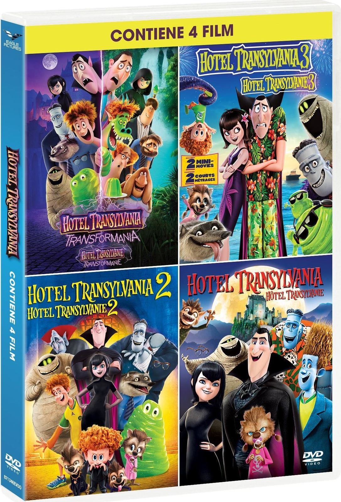 Dvd Nuovo - Hotel Transylvania #01-04 (4 Dvd) 2022 - Sony Pictures