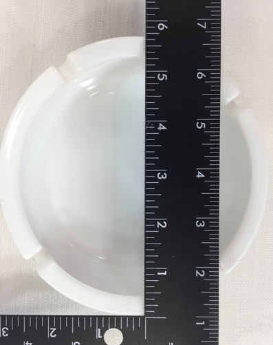 Oranjeboom Beer 5.75" Ashtray Dutch Netherlands White Glass Made in France - Picture 12 of 13