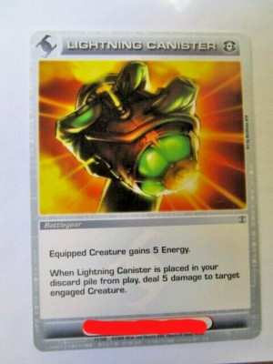 Chaotic Lightning Canister LP Common Battlegear Used Code!