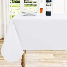 Rectangle Vinyl Tablecloth Waterproof Flannel Backed Table Cover, 60x102 Inch