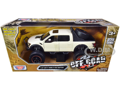 2017 FORD F-150 RAPTOR OFF-ROAD PICKUP TRUCK CREAM 1/27 DIECAST MOTORMAX 79142
