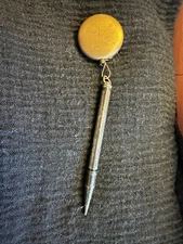 1910 Wahl-Eversharp Sterling Silver Pencil w/Pin-on Pull Chain