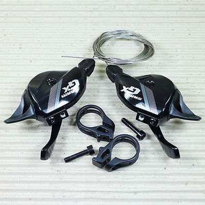Sram GX 2x10 fach Trigger Set links rechts schwarz mit Klemme - 00.7018.208.000