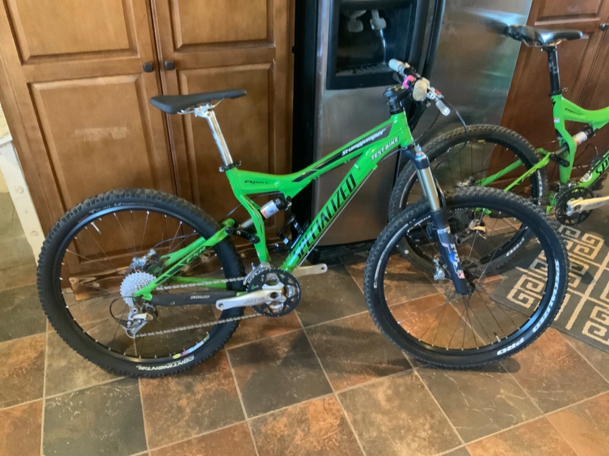 2006 specialized stump jumper FSR test bike green full suspension