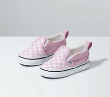 vans slip on pink checkered
