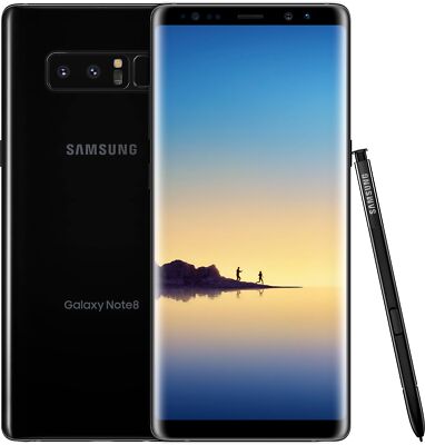 Samsung Galaxy Note 8 N950 USA Smartphone Midnight Black/64GB !New Sealed! PS