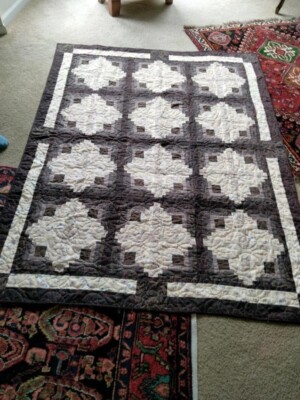 Homemade Beautiful Quilt Twin To Full Topper 60x78 