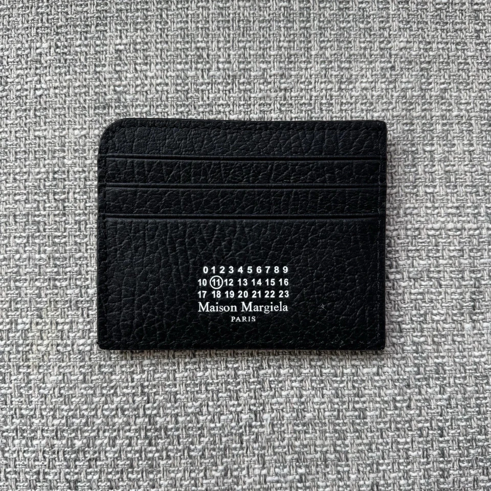 Cartera con tarjetero de cuero negro Maison Margiela Foto 2 de 4