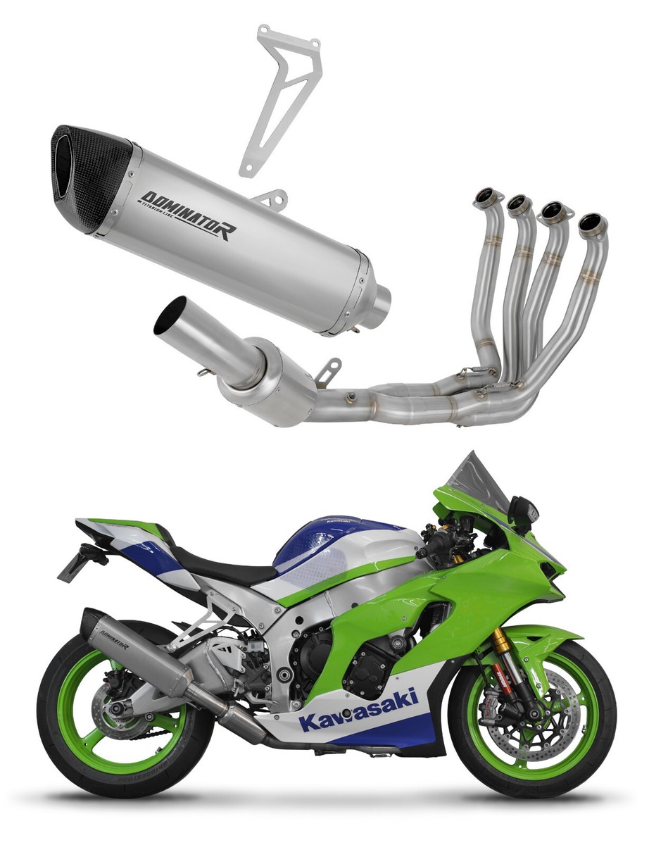 その他 mint + Fits to ZX10R 2016 - 2020 Full Exhaust System Collector Silencer