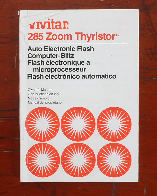 え② VIVITAR 285 INSTRUCTION BOOK/174502 | eBay
