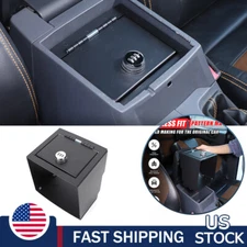 Center Console Safe Gun Storage Lock Box W/ TRAY For Ford Ranger T7 T8 15-22 US