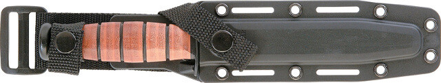 Ka-Bar USMC Fighting Knife  2-5018-7 12" overall. 7" partially serrated bla