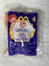 TY Teenie Beanie Babies SPUNKY THE COCKER SPANIEL McDonald's 4 1999 See Desc 