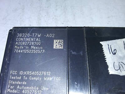 38320-T7W-A02 Honda HR-V HRV 2016 theft locking module | eBay