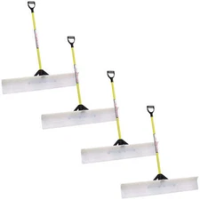 4PK The Snow Plow 48" 50548 Snow Shovel Pusher SnowPlow Commercial Residential