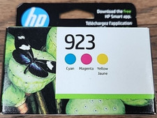 Genuine HP 923 Color Ink Cartridges-C/M/Y-For HP 8120 8130 Printer-OEM-3PK