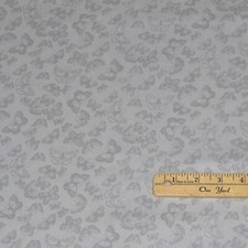 Pretty Little Butterflies on Grey Butterfly Cotton Fabric 1/2 Yard 5104