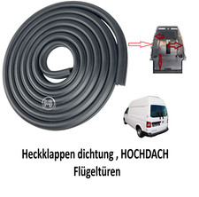 Heckklappen dichtung für VW Transporter T5 BUS KASTEN Hochdach Flügeltüren LR