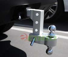 Aluminum 6 Drop Adjustable Tow Wdual Hitch Ball 22-516 Fittrailer Receiver