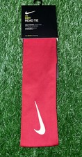 Nike Dri-Fit Dry Head Tie Headband Red White Unisex New With Tags