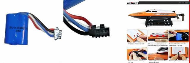 udi venom rc boat battery