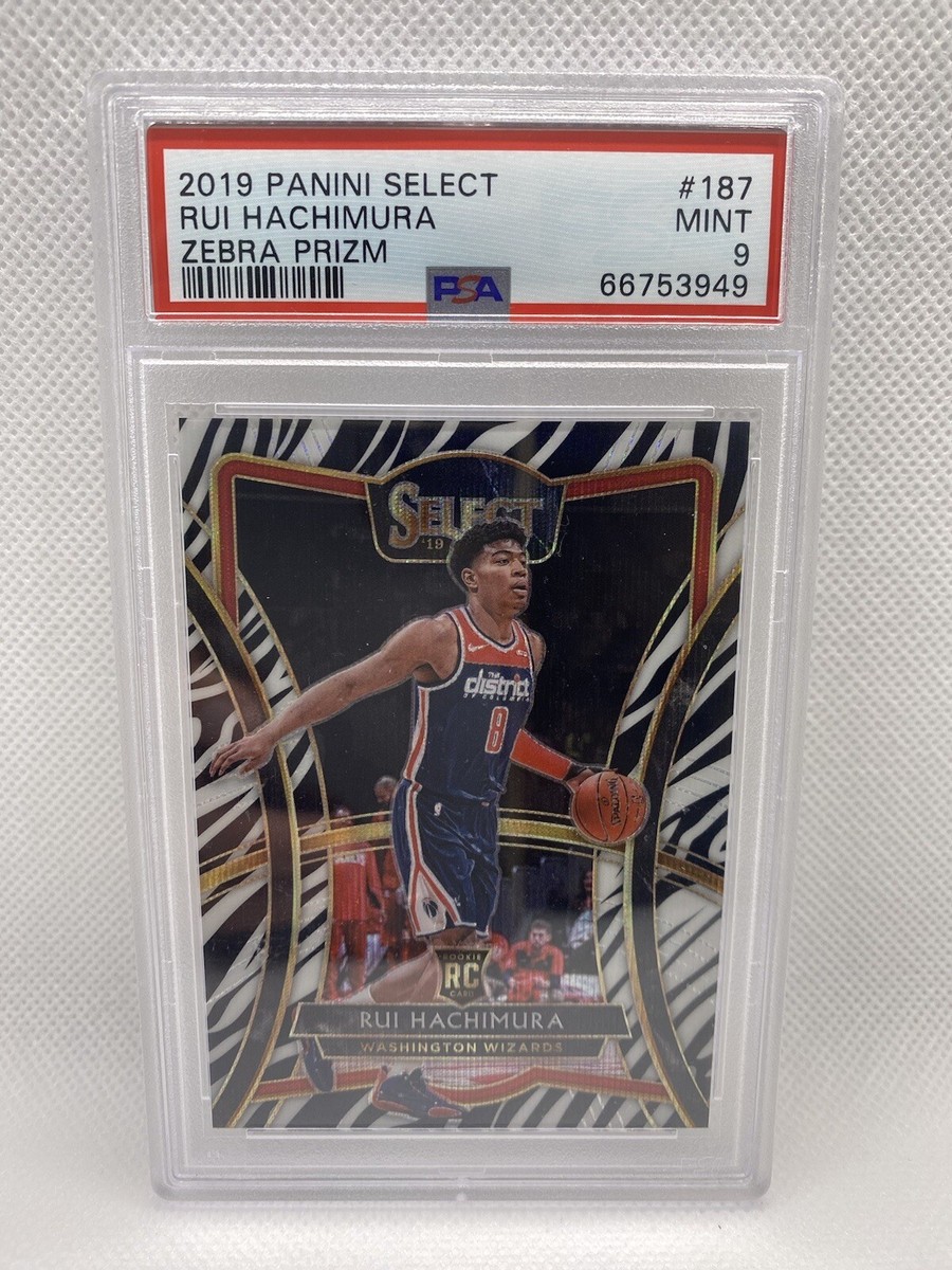2019 Panini Select Zebra Prizm #187 RUI HACHIMURA PSA 9 Mint | eBay