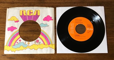 DAVID BOWIE ~ ORIGINAL ORANGE LABEL 45 WITH PICTURE SLEEVE ~ PROMO