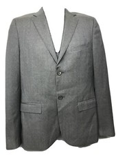 Italy JIL SANDER Men's 100 Wool Gray 3-Button Blazer Jacket 46-IT 36-US Small