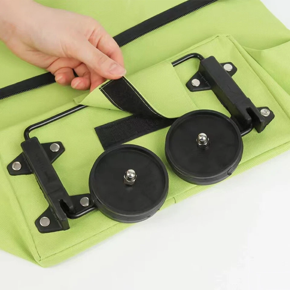 New Lightweight Folding Shopping Trolley 2 Wheels Bag Cart Luggage Metal Pull UK - Image 3 of 4