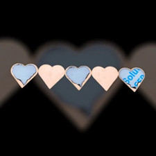 Raw Copper Hearts, 1.5" 10 Pack 