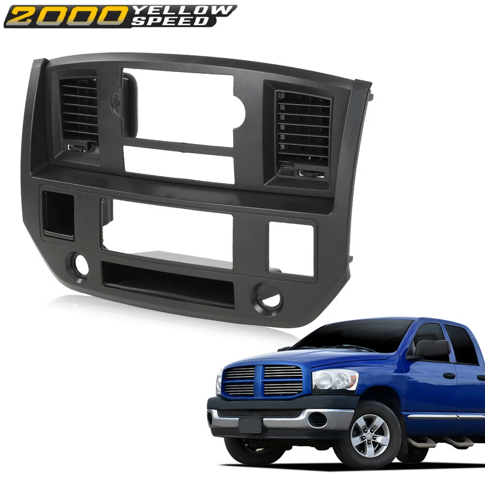 Fit For 2006-2008 Dodge Ram 1500 2500 Center Dash Trim Radio Bezel Vent Panel Foto 4 de 4