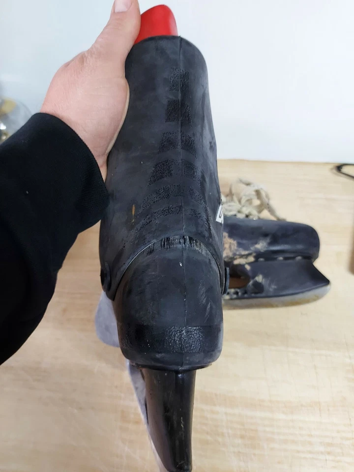 Patines de hockey Lange Elite vintage para hombre usados talla 7 plástico raro Foto 4 de 4