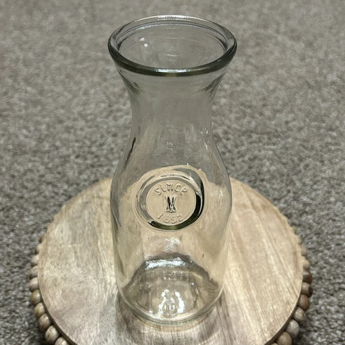 Vintage Paul Masson Since 1852 Glass Carafe Decanter Wine/Milk Bottle 7 1/4 Tall