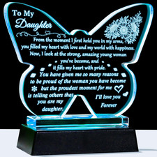 to My Daughter Gifts from Dad Mom, Mothers Day Gifts for Daughter, Best