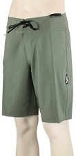 Volcom Lido Solid Mod-Tech 20" Boardshorts - Light Olive - New