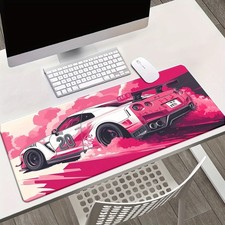 40 90cm1pc XXL Racing Car Desk Mat - Non-Slip Gaming Mouse Pad  Keyboard Surfac
