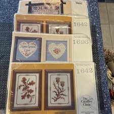 creative circle cross stitch kits lot , 4 total unopened kits