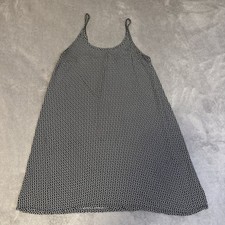 Brandy Melville Navy Blue Daisy Abigail Dress – White Floral Mini Sun Dress OS