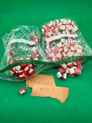 Large Lot NOS Cherry VTG Keyboard Keycaps With Switches Red White Square Keys RE